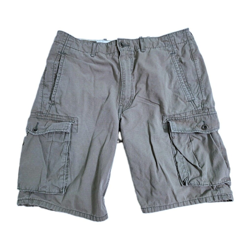 Levi's Cargo Shorts Mens 34 Khaki Tan Utility Trail Hike Beach Tactical